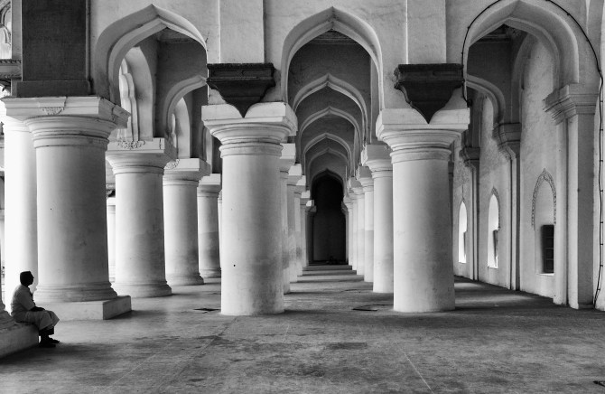 Inside the Thirumalai Nayakkar Mahal, Madurai, India